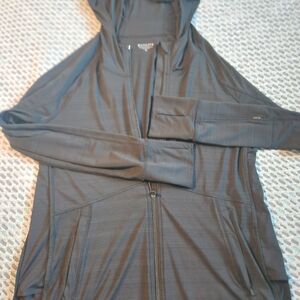 Athleta Black Hooded Jacket